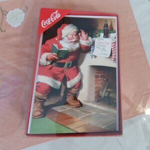 Twelve(12) Coca-Cola Hope Santa Brings all your favorite things! Holiday Cards